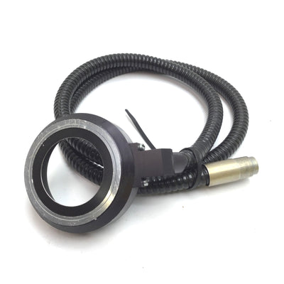 Used Leeds Fiber Optic Microscope Ring Light, ID: 49mm, Length: 45", Bundle: 9mm