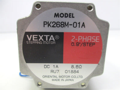 Used Vexta PK268M-01A Stepping Motor 1A 8.6 Ohm 2-Phase 0.9 Degree/Step